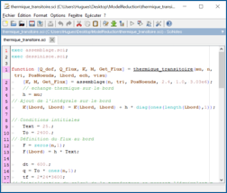 Scilab screenshot: Scilab algorithm development
