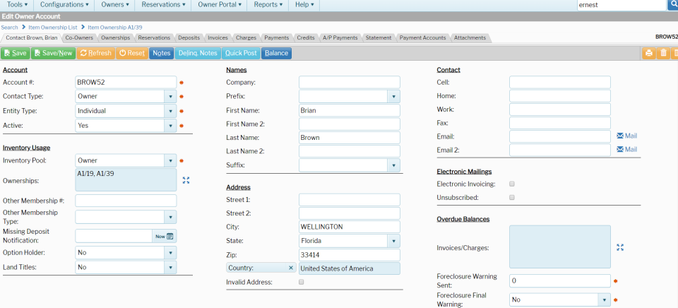 TSSI screenshot: TSSI owner account screenshot
