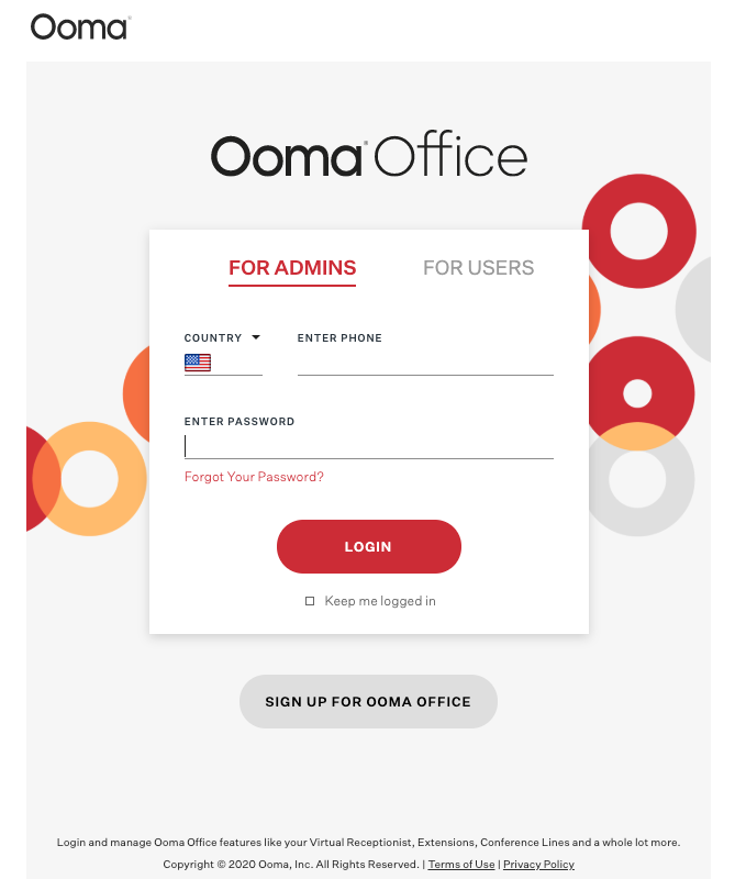 Ooma Office Software - Ooma Customer Login