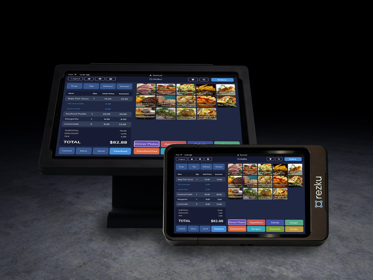 Full service solution for counter service and handheld tableside ordering and payments