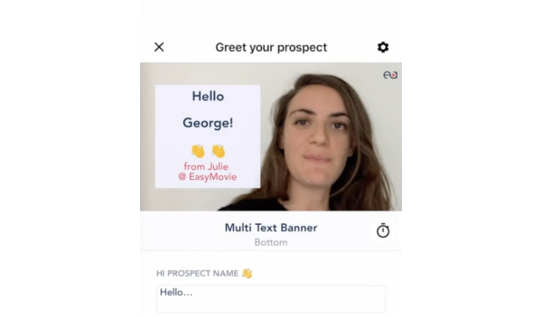 Video Prospecting: Create personalized sales emails in minutes.