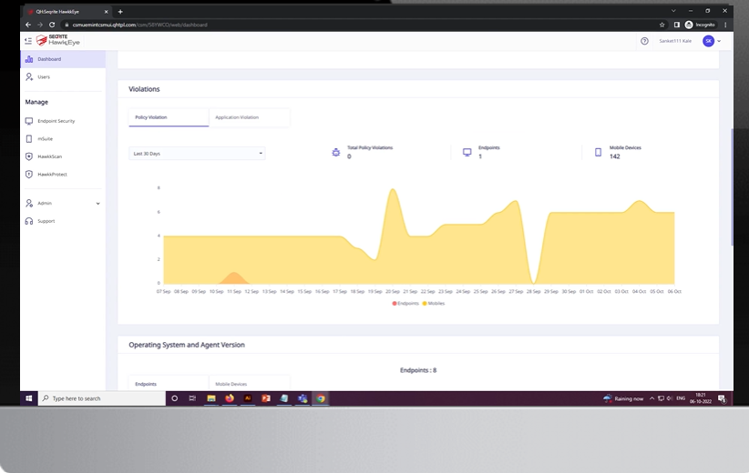 Seqrite Centralized Security Management screenshot