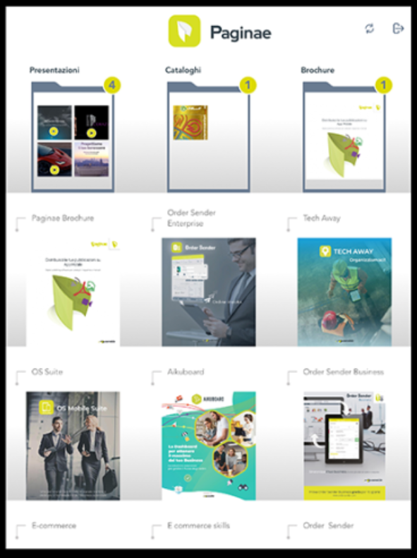 Paginae screenshot: Paginae various catalogs