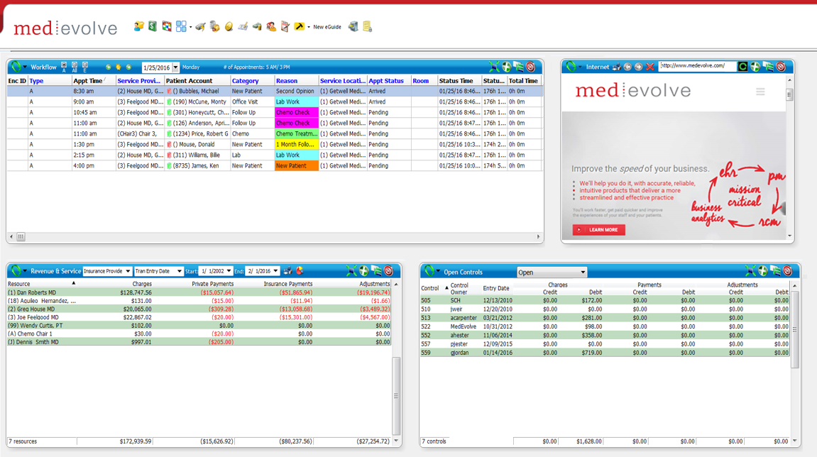 User dashboard