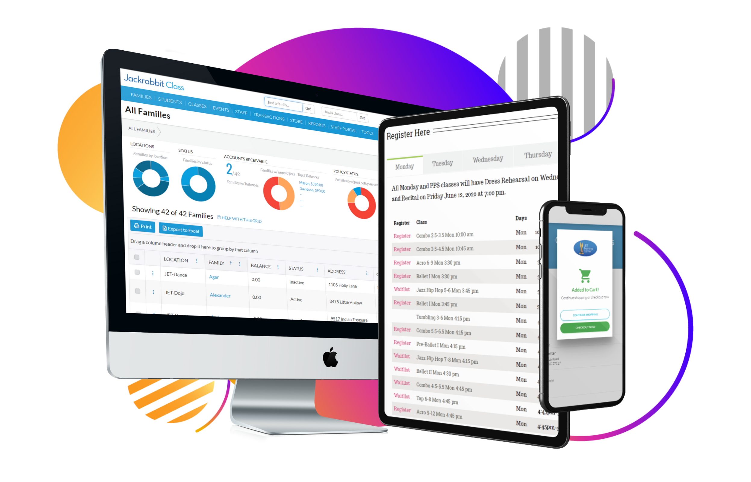 Jackrabbit Music Software - Eliminate tedious paper work to improve the customer experience and streamline your operations with Jackrabbit's Online Registration.