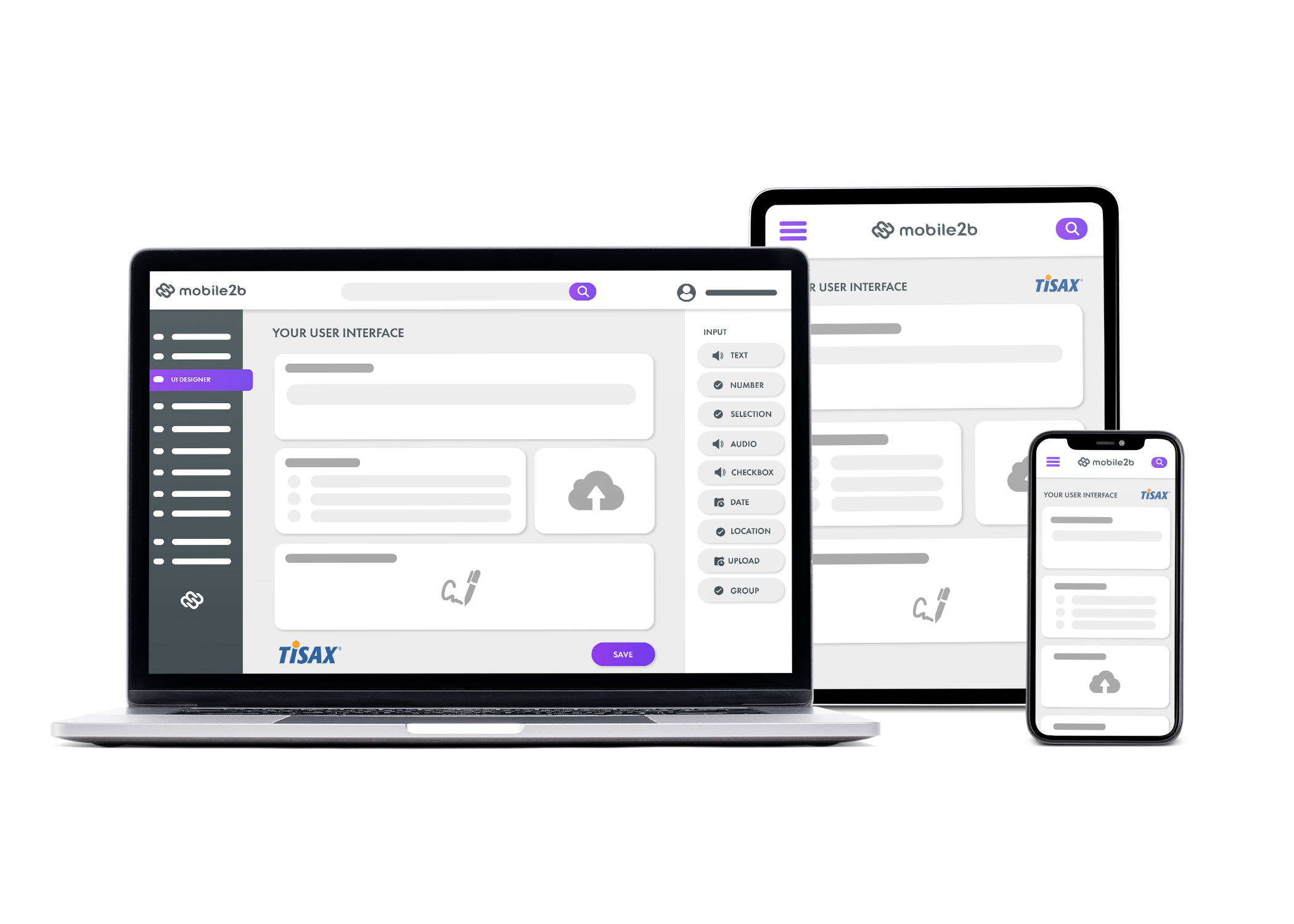 Mobile2b screenshot: Create Workflows and Checklists
