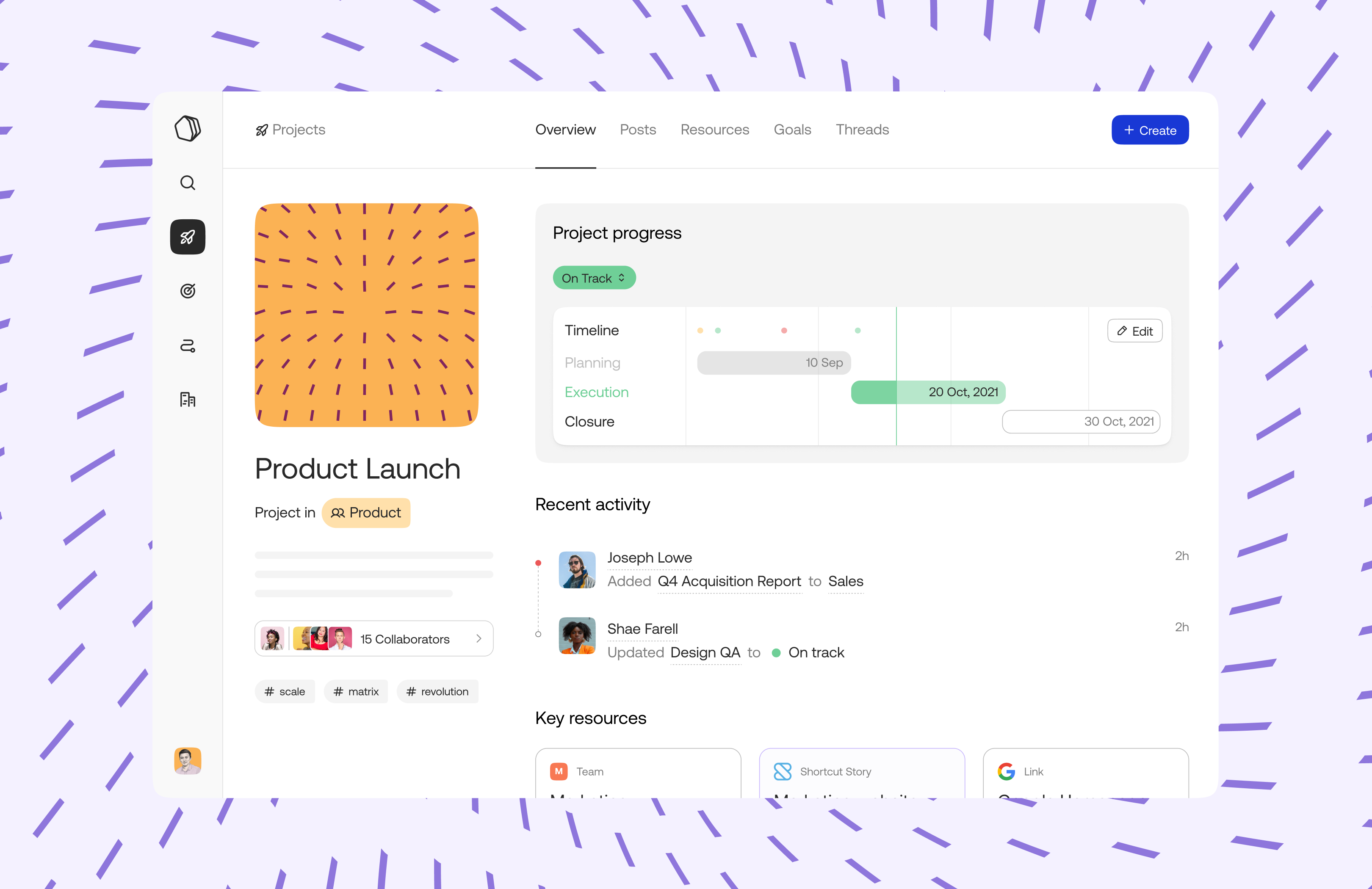 Qatalog Software - Centralize all your project ingredients in one place –– goals, resources, milestones, and decisions that are clear to everyone. This way all the moving parts can move together.