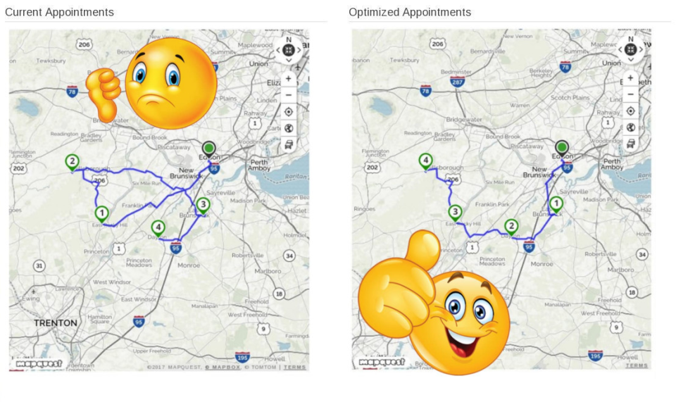 Groomsoft Software - Groomsoft mobile route optimization screenshot