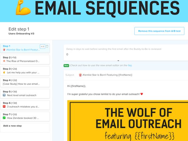 lemlist Software - Auto email sequences
