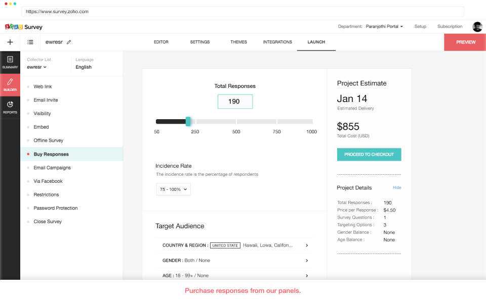 Zoho Survey Software - 3