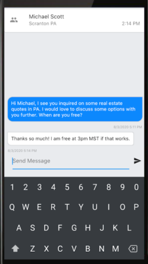 iSalesCRM lead interaction