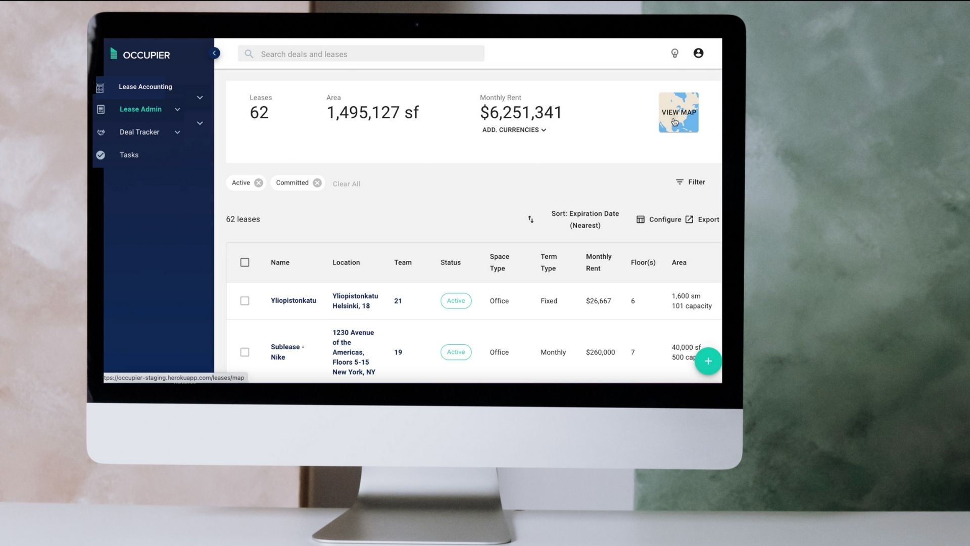 Occupier Lease Management Dashboard-thumb