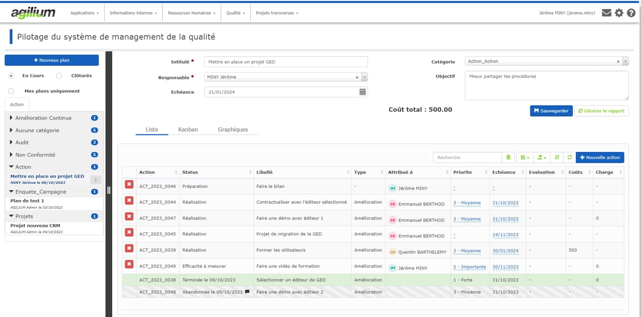 Agilium SMQ Software - 5