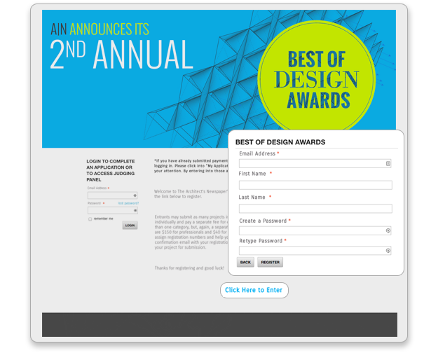 Build an attractive awards site which is optimized for any device