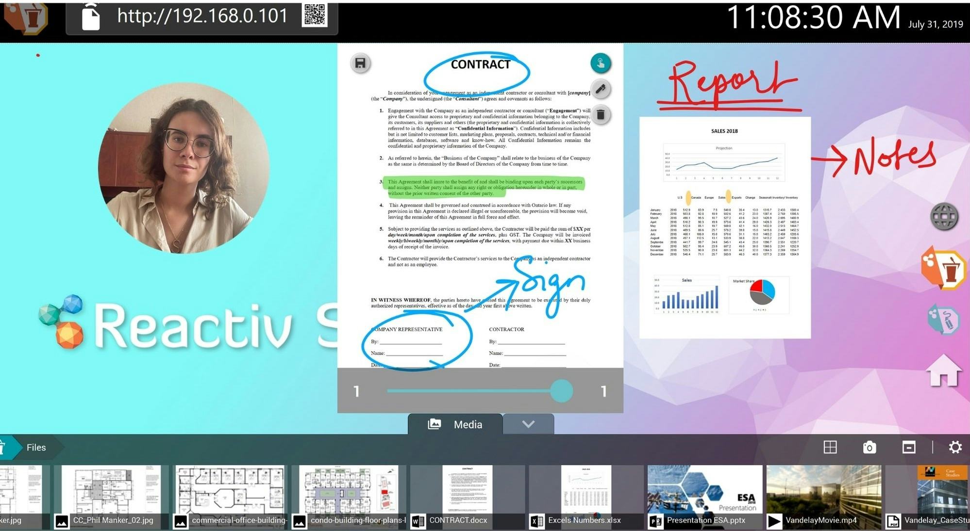 Reactiv SUITE Software - Sales Presentation - Bring up decks, contracts and cashflows in your sales presentation