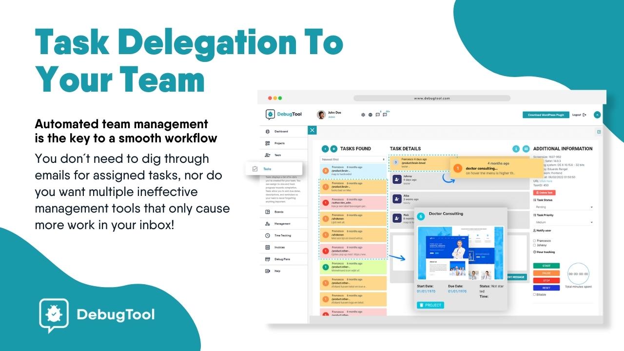 Automated team management is the key to a smooth workflow. You don´t need to dig through emails for assigned tasks, nor do you want multiple ineffective management tools that only cause more work in your inbox!
