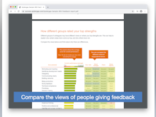 Spidergap Software - Compare the views of people giving feedback