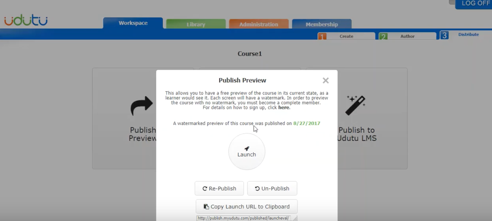Preview a course as a learner would see it