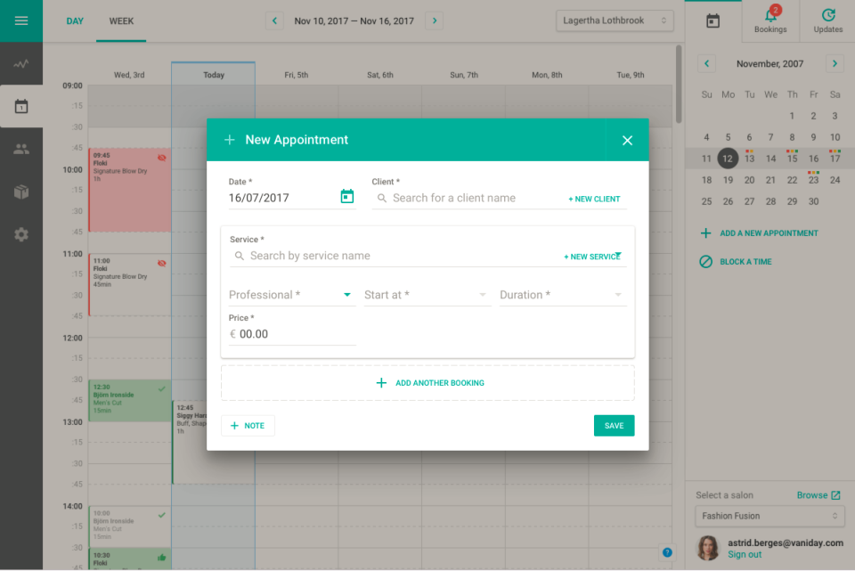 Adding a new appointment-thumb