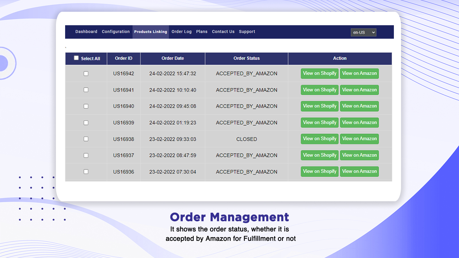 Quick order processing, shipping orders on schedule, and streamlining procedures.