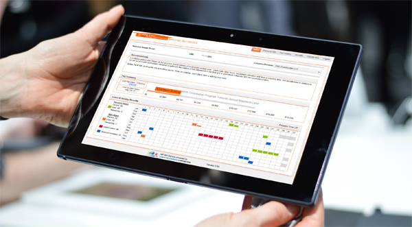 The self service HR app allows employees to login to view schedules, pay slips, and more