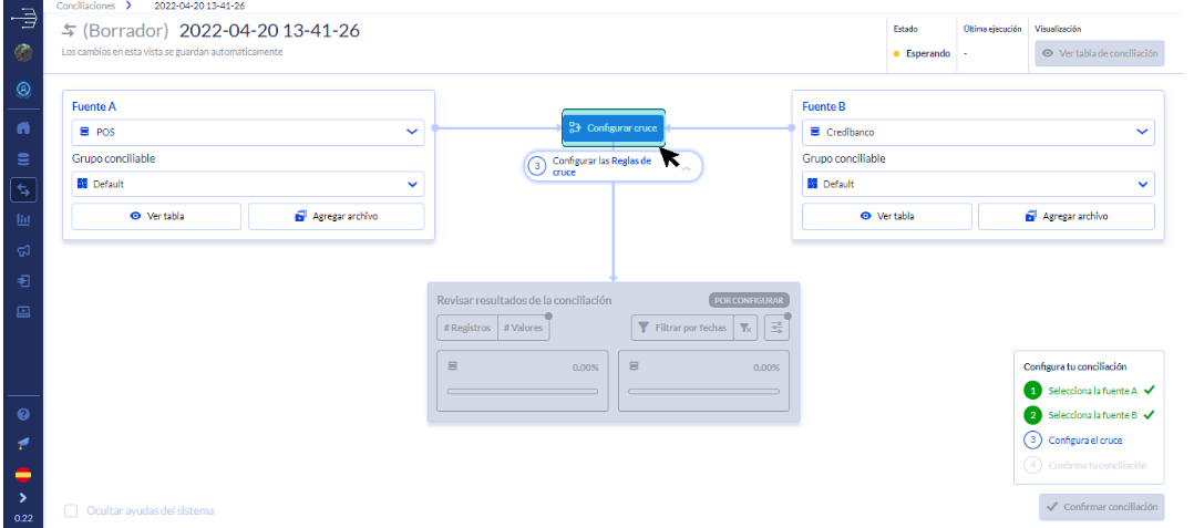 Simetrik screenshot: Reconciliation_Configuration