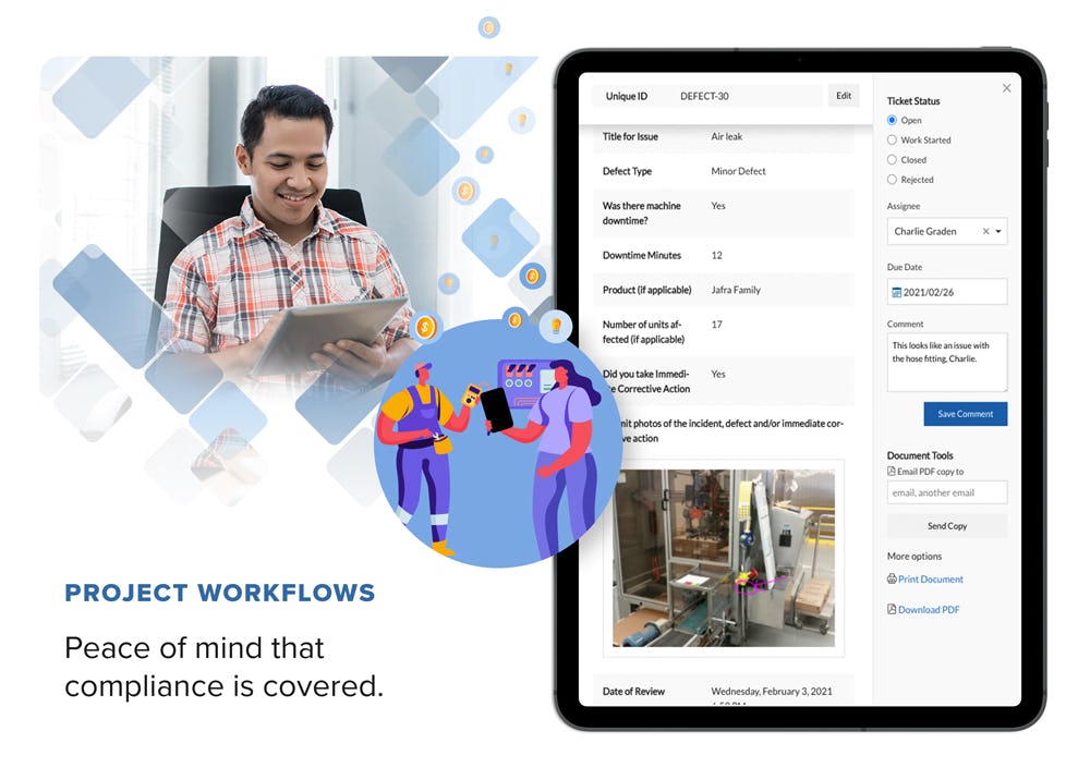 Weever Software - Project Workflows - Peace of mind that compliance is covered.