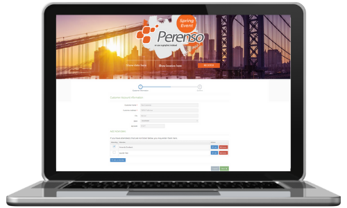 Perenso Trade Show Software - Event registration tools offer a simple and seamless solution to manage event marketing and capture your data needs.