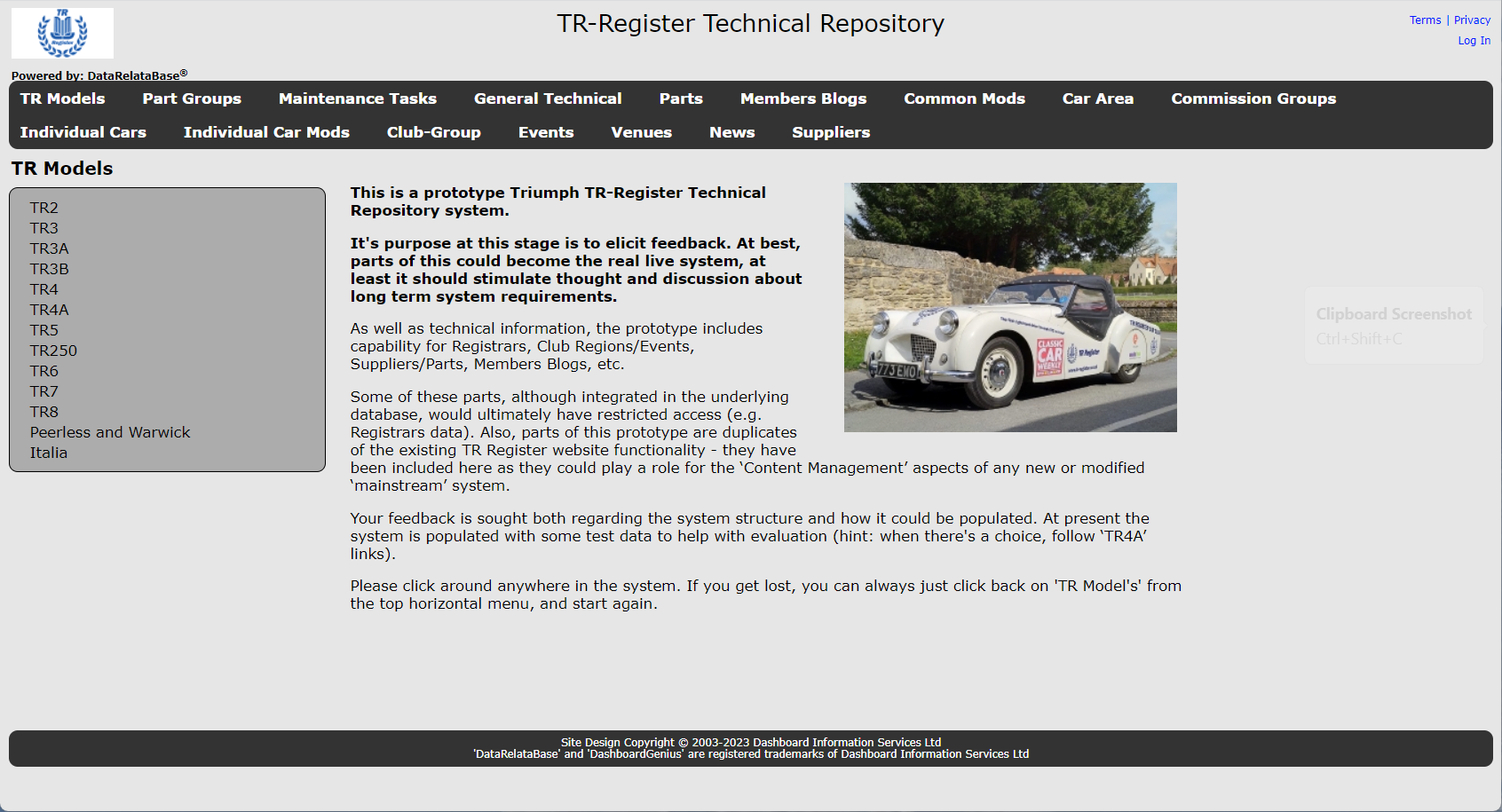 Triumph TR Technical Repository