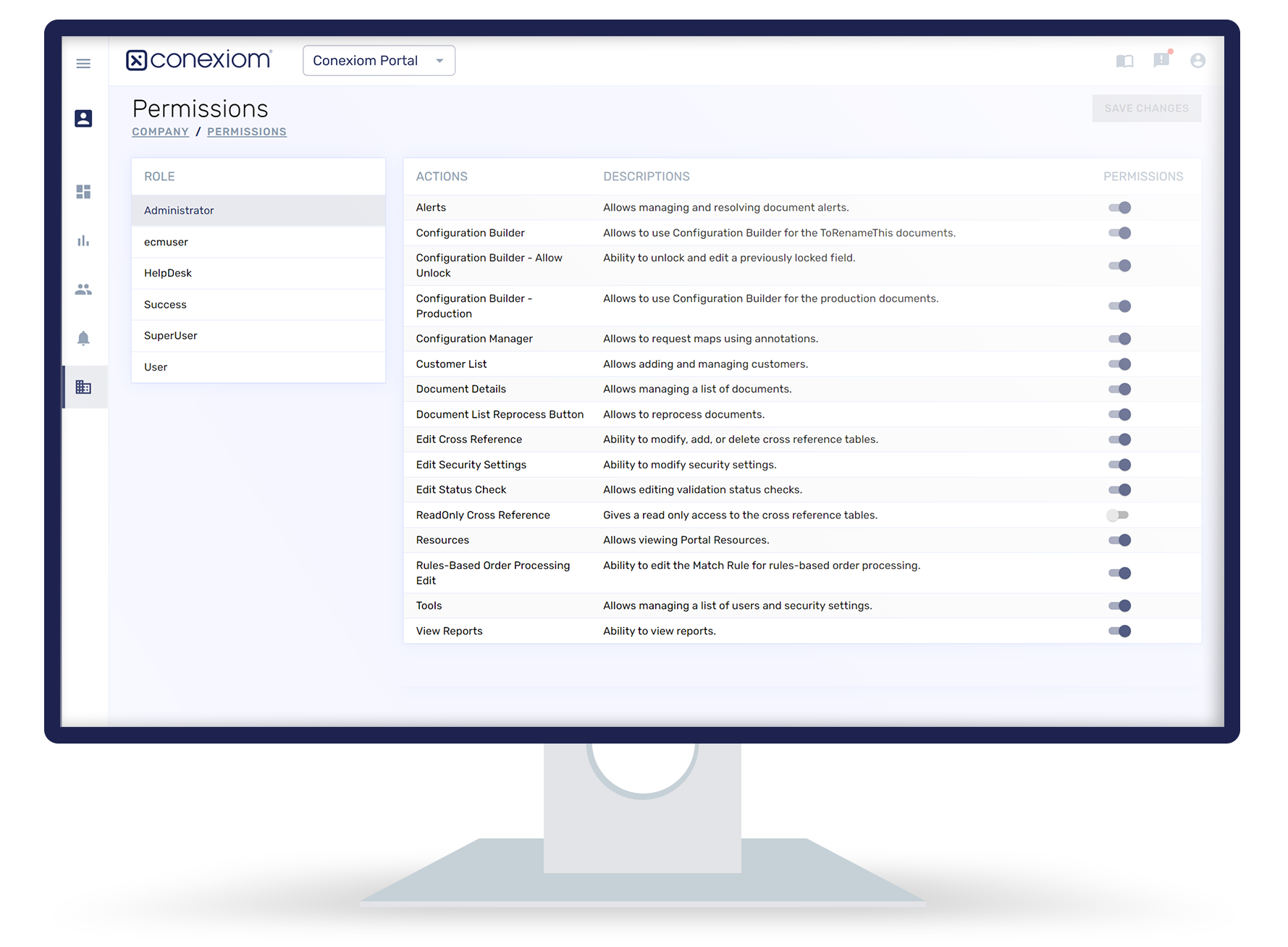Admin Tools - Manage users and settings within The Conexiom Platform with available Admin Tools.