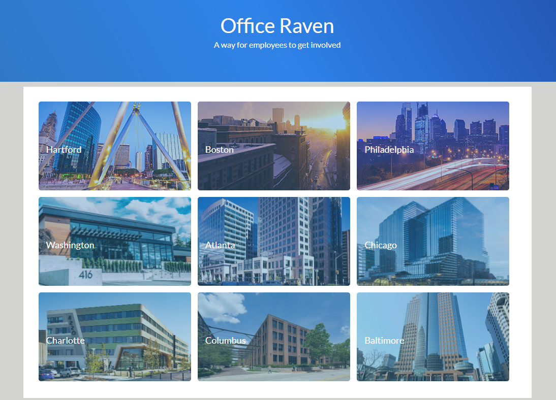 Facilitate organization-wide communication for all employees with the Office Raven module.