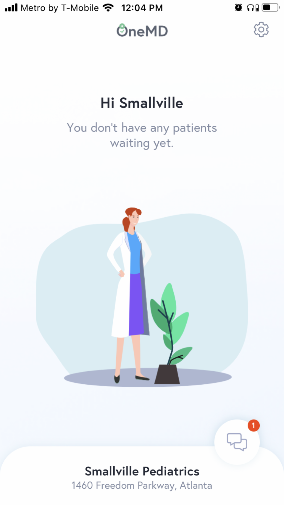 OneMD screenshot: OneMD track patients