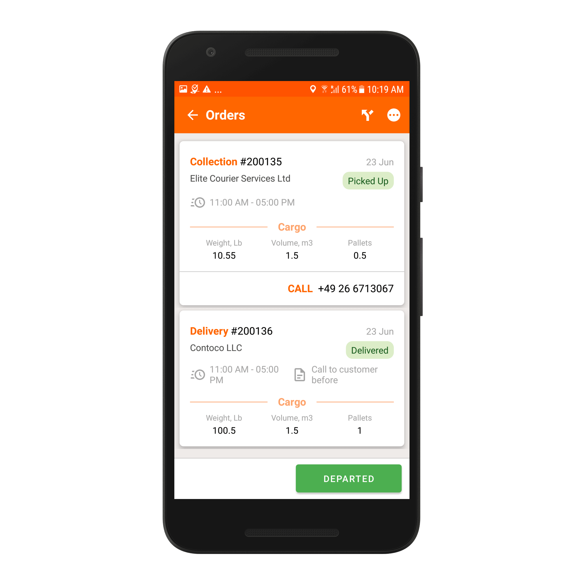 Track-POD Software - Delivery app for the driver - Track-POD