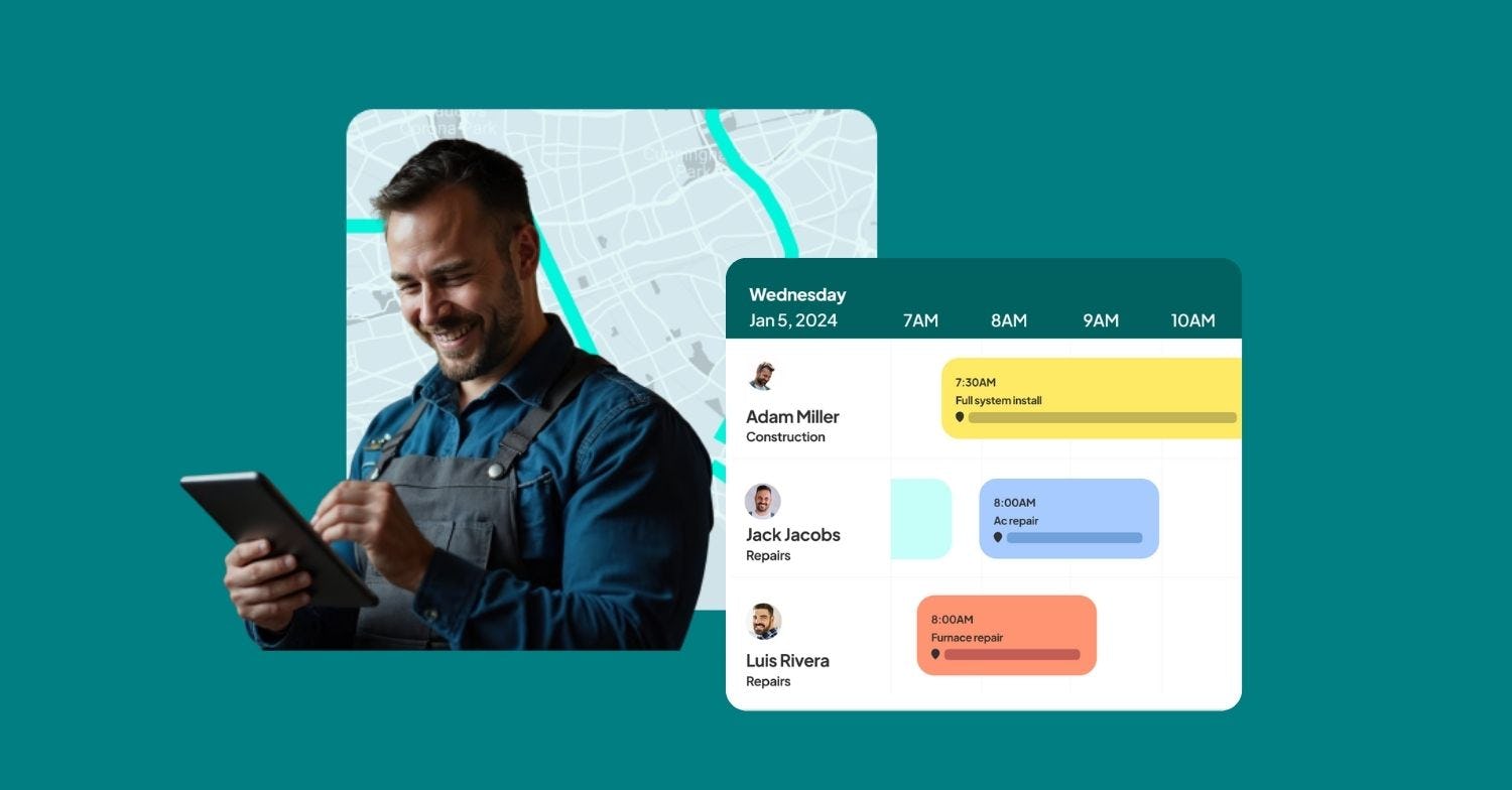 Workyard Software - Drag and drop job scheduling.