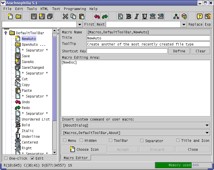 arachnophilia html software
