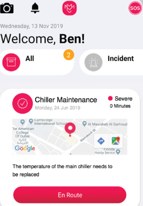 MIMS screenshot: MIMS mobile interface