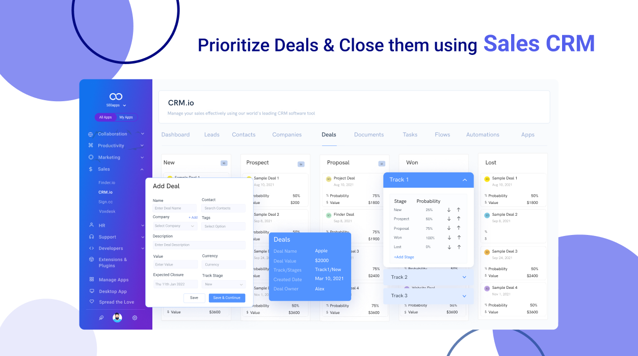 Priortize Deals & Close them using Sales CRM