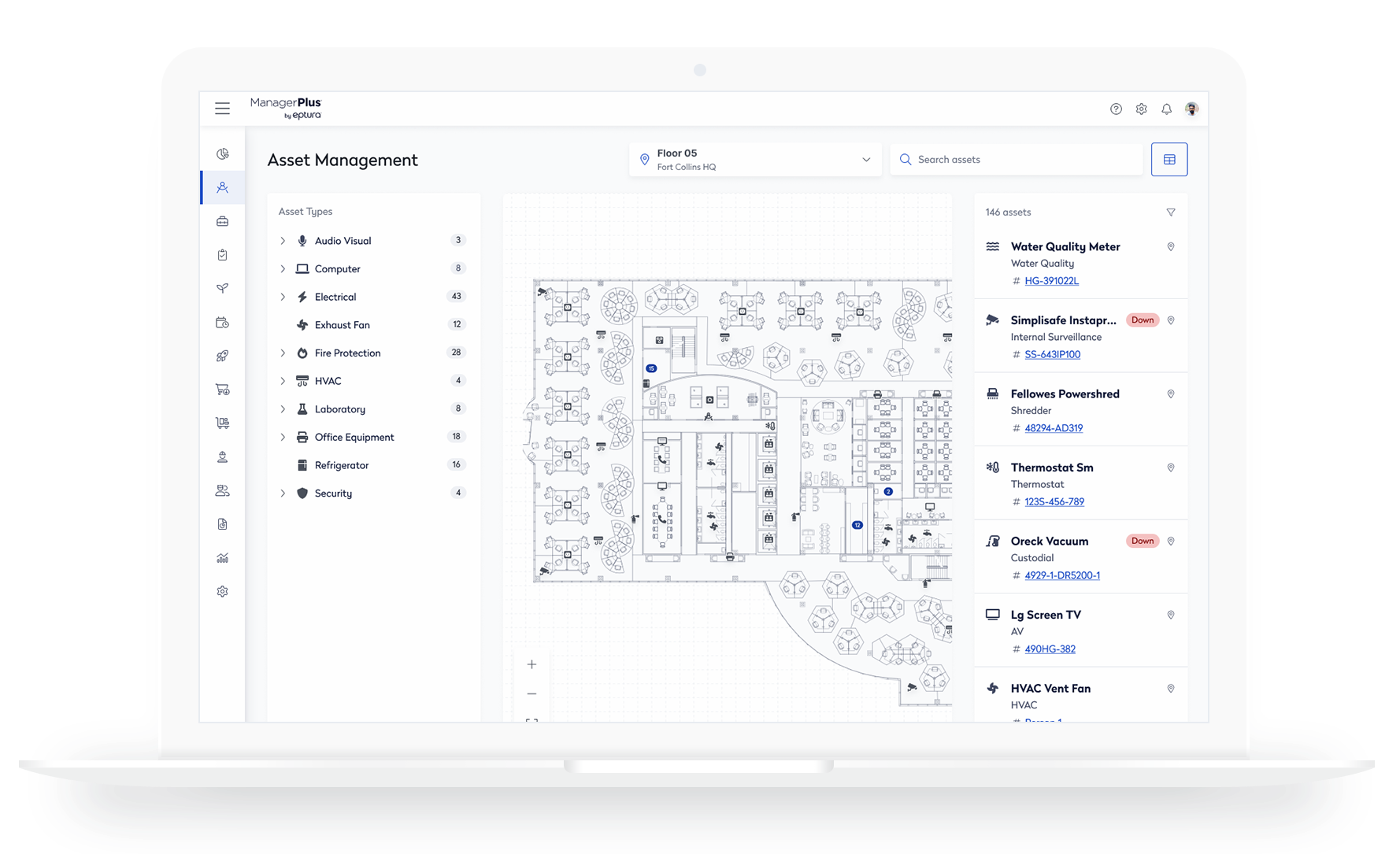 Eptura Asset Software - Eptura Asset - Floorplans