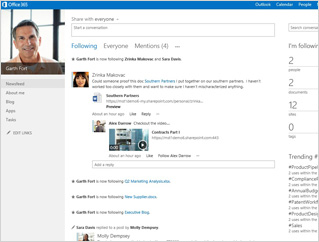 Microsoft SharePoint Software - Review activity from newsfeed