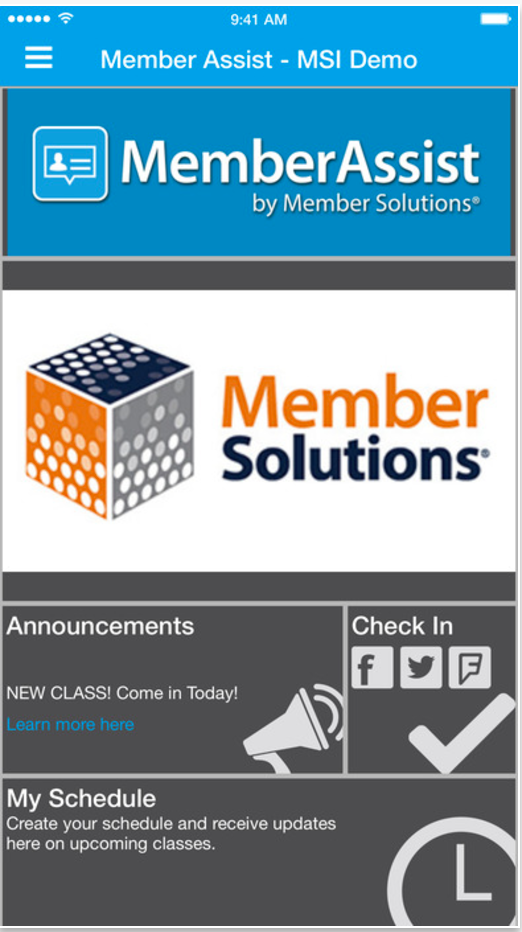 Member Solutions Software - Receive announcements through custom mobile apps