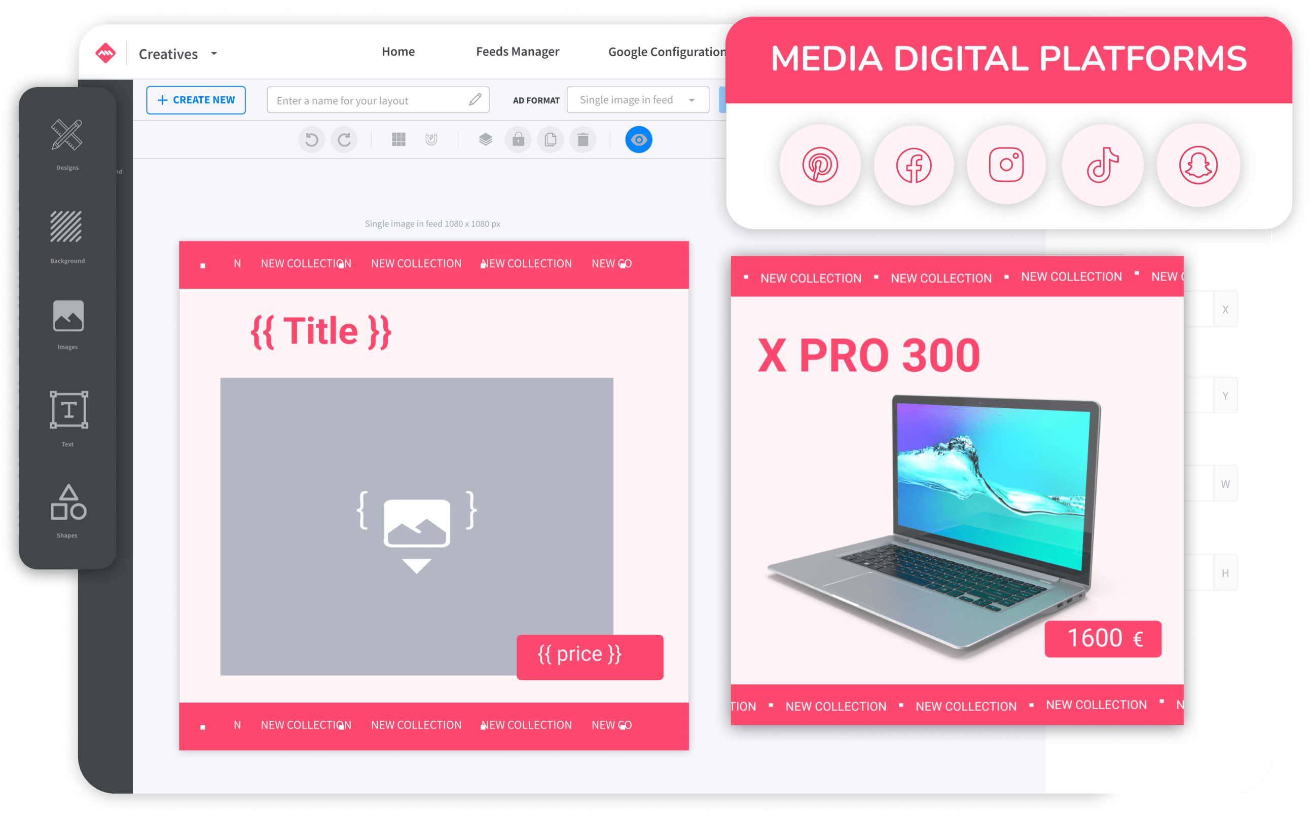 Adsmurai Marketing Platform dynamic layouts