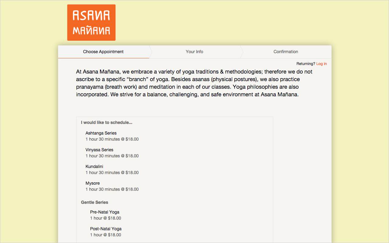 Embed a branded appointment scheduler directly into your website and let clients book appointments themselves