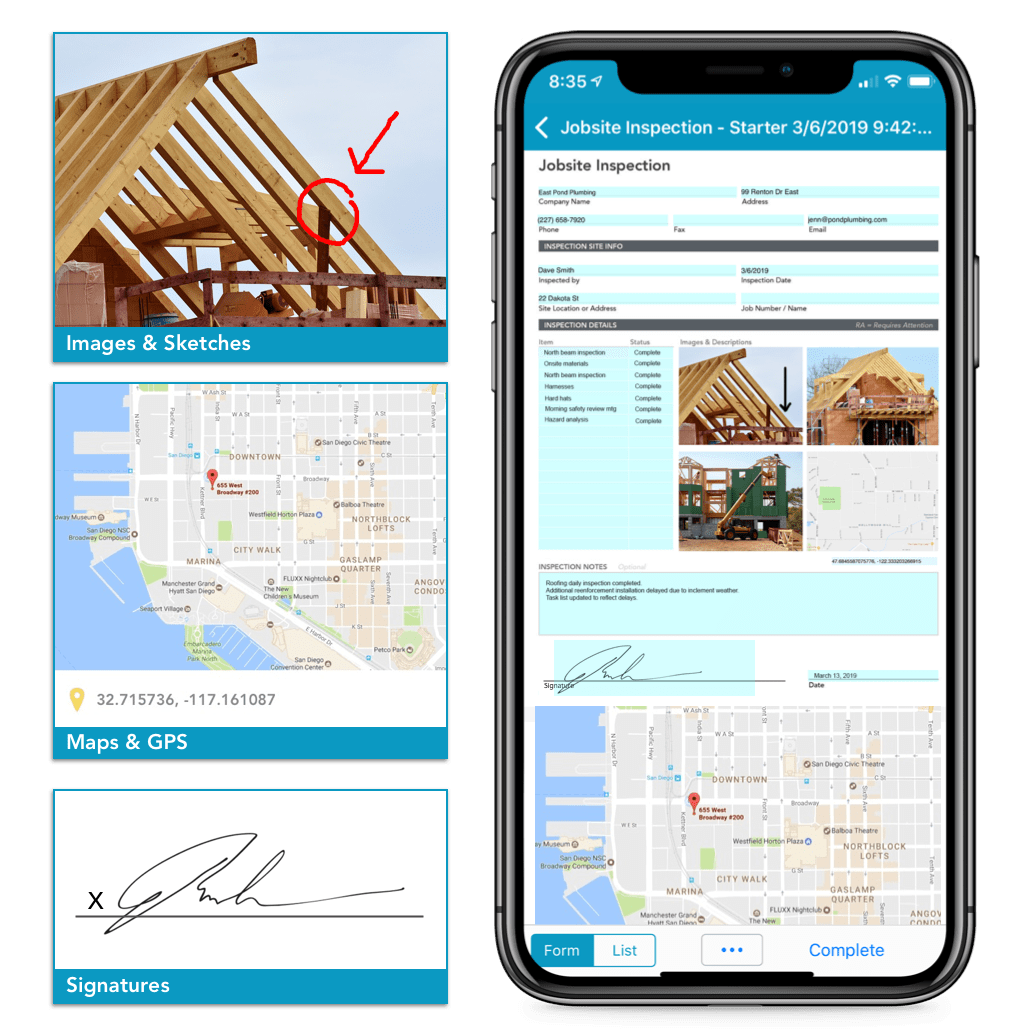 GoFormz Software - GoFormz collect signature