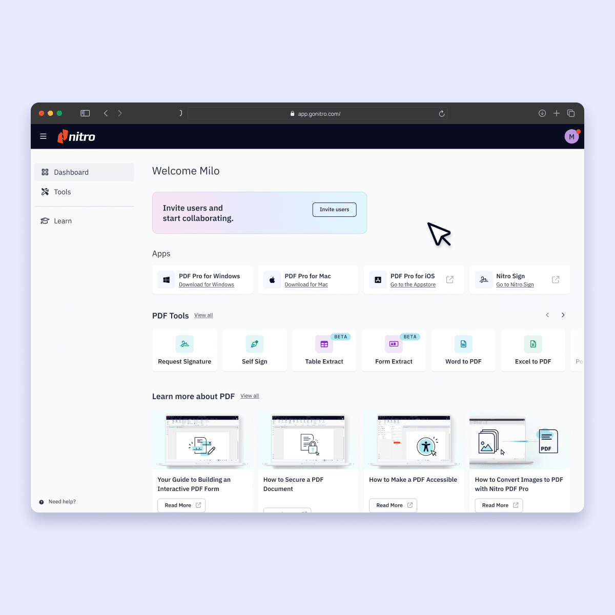 Nitro PDF Software - Nitro PDF home page