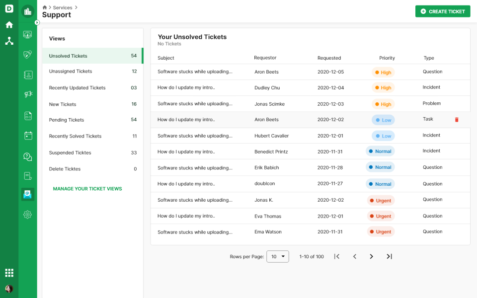 Deskera CRM Software - CRM Support Ticketing