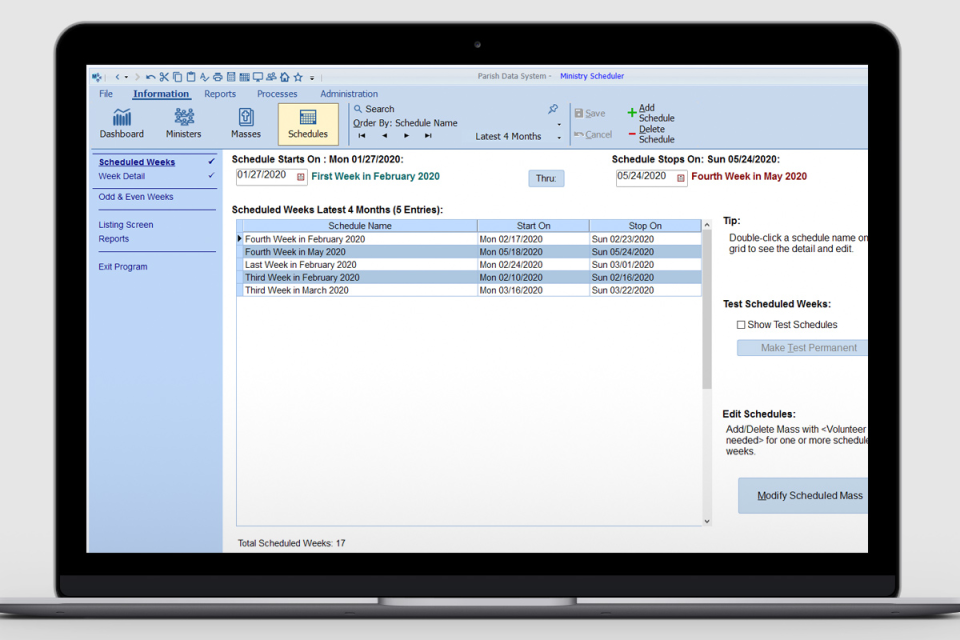 Parish Data System Software - 5
