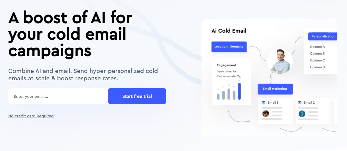 Lyne.ai screenshot: A.I. For Cold Emails