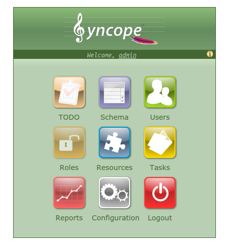 Apache Syncope screenshot: Apache Syncope homepage