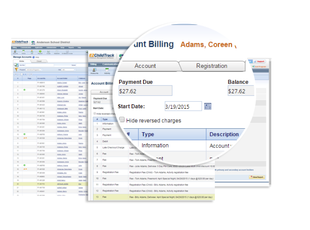 EZChildTrack Software - EZChildTrack billing