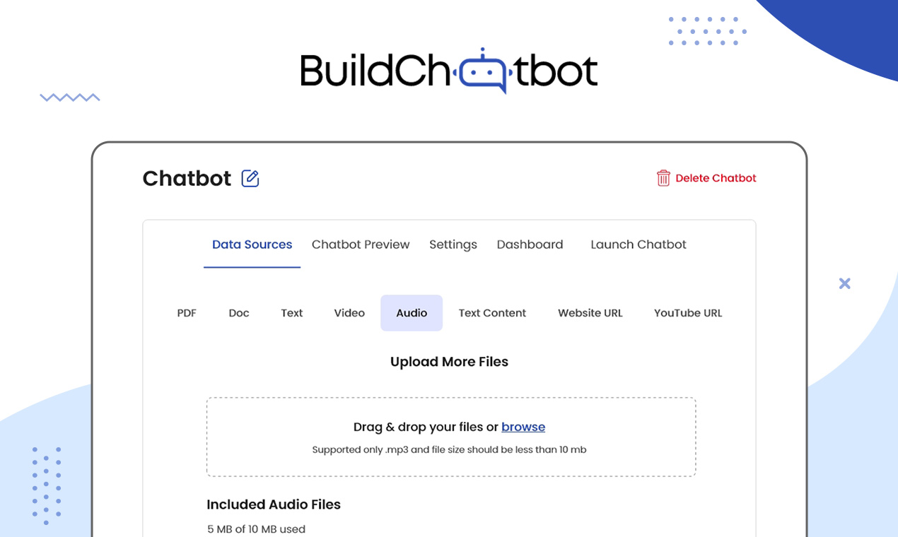 The no-code feature of Build Chatbot allows users to build and train chatbots without any need for programming skills. The platform is intuitive and user-friendly, making it easy for anyone to create and deploy AI chatbots.